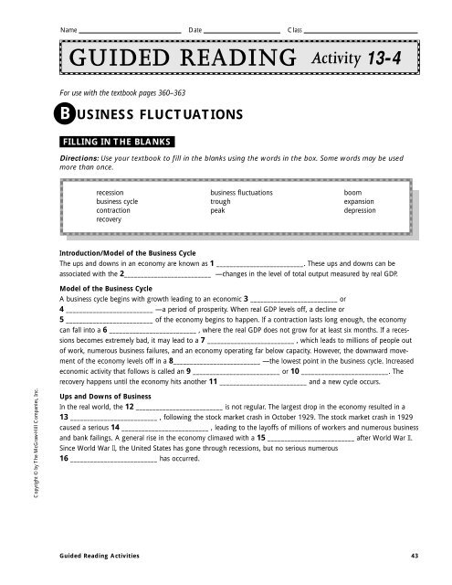 Bestseller: Guided Reading Activity Economics Answers