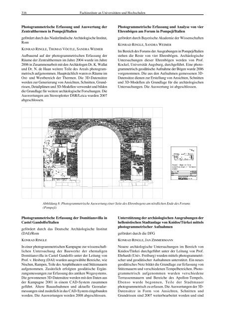 vii berichte von fachinstituten an universitäten und technischen