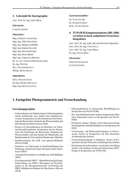 vii berichte von fachinstituten an universitäten und technischen