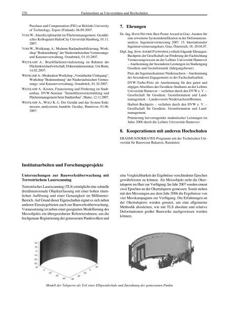 vii berichte von fachinstituten an universitäten und technischen