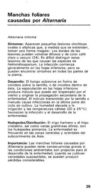 Enfermedades y plagas del trigo - cimmyt