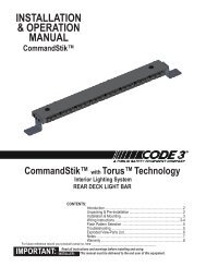 V Con Siren Installation Guide Code 3 Public Safety Equipment