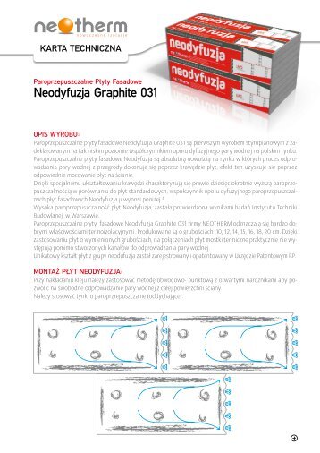 Neodyfuzja Graphite 031 - Styropian producent