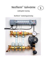 NeoThermÂ® bruger- og monteringsvejledning