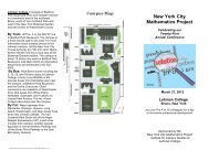 New York City Mathematics Project - Lehman College - CUNY