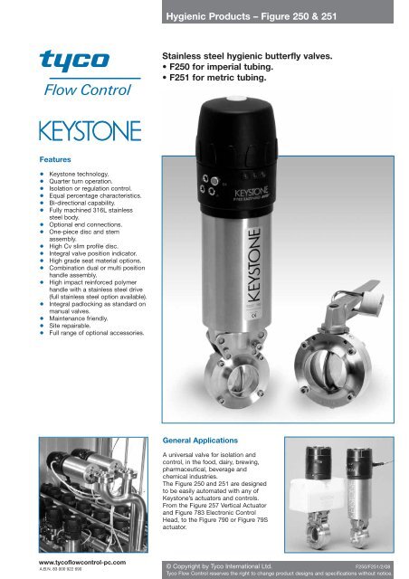 BFVs,_Sanitary,_Diaphragm_files/Keystone Hygenic ... - PEC-KC.com