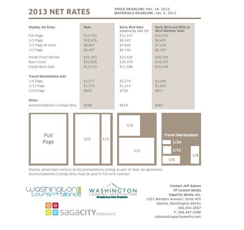 the official Washington state Visitors' guide - Sagacity Media Inc.