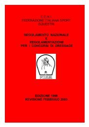 Regolamento Dressage Nazionalenovità! - FISE Lazio