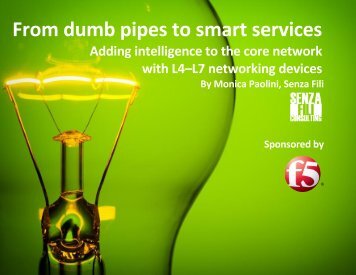 From dumb pipes to smart services