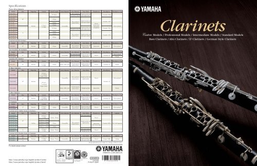 Yamaha Clarinets - Ozwinds