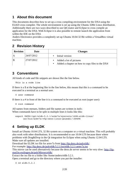 Setting up cross compiling environment & Qt/X11 ... - Bytemark Hosting