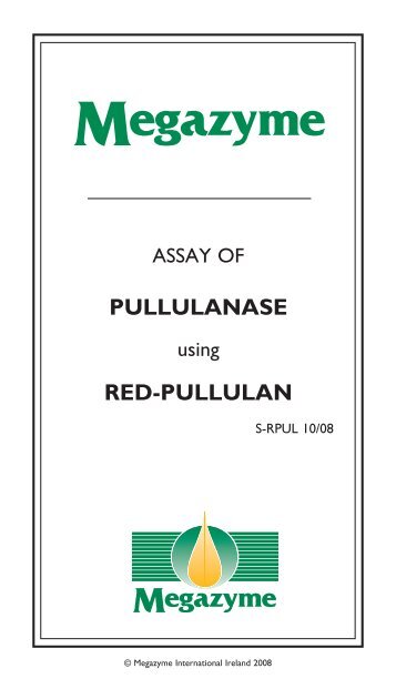 PULLULANASE RED-PULLULAN - Megazyme