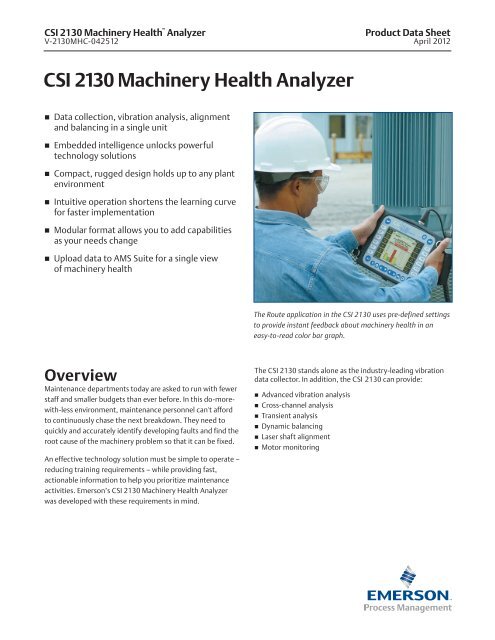 CSI 2130 Machinery Health Analyzer