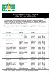 AZCL-POLYSACCHARIDES FOR THE ASSAY OF ... - Megazyme