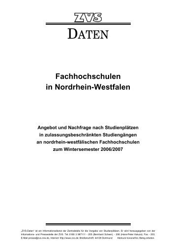 Angebot- und Nachfrage nach Studienplätzen in - Hochschulstart