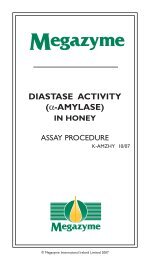 Amylase in Honey - Megazyme