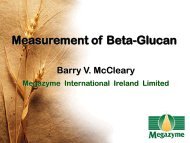 Measurement of Beta-Glucan - Megazyme