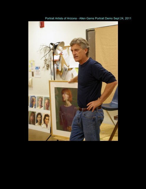 Portrait Artists of Arizona - Allen Garns Portrait Demo Sept 24, 2011