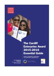The Cardiff Enterprise Award 2015 - 2016 Essential Guide