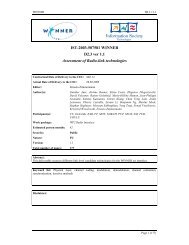 Assessment of Radio-link technologies - Winner