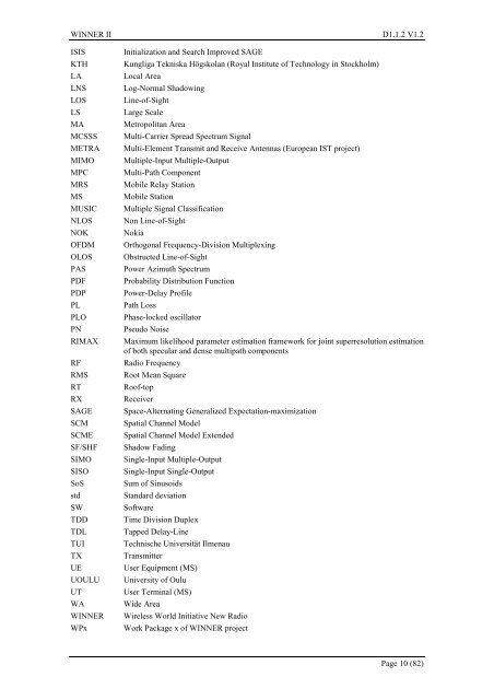 WINNER II pdf - Final Report - Cept