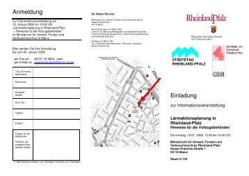 Anmeldung Einladung - Rheinland-Pfalz