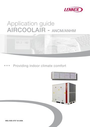 AIRCOOLAIR - ANCM/ANHM Application guide