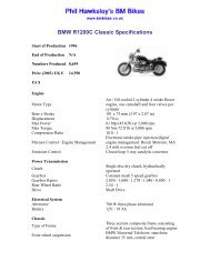 BMW R4 Series 3 Specifications - BM Bikes, BMW Motorcycle