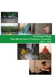 The Artists Village Pulau Ubin Artists-in-Residency Programme 2011