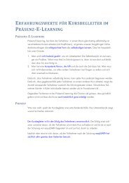 PRÄSENZ‐E‐LEARNING - easyLEARN Academy