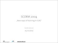 SCORM 2004 - ILIAS Conference