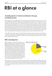 RBI at a glance - Raiffeisen Bank International AG