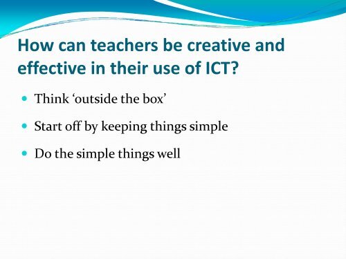 The Creative Use of ICT in Primary Mathematics - ERTE