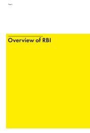 Overview of RBI - Glossary - Raiffeisen Bank International AG