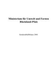 Sonderabfallbilanz 2001 Rheinland-Pfalz