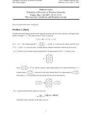 Midterm Exam Principles of Diversity in Wireless Networks ... - licos