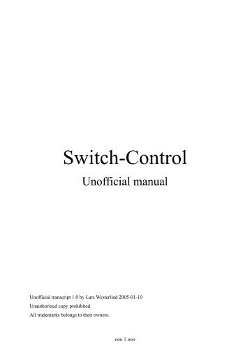 1 Switch-Control - Ability - Swipnet.se