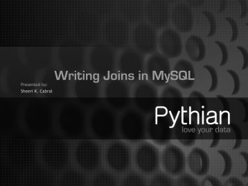 Writing Joins in MySQL
