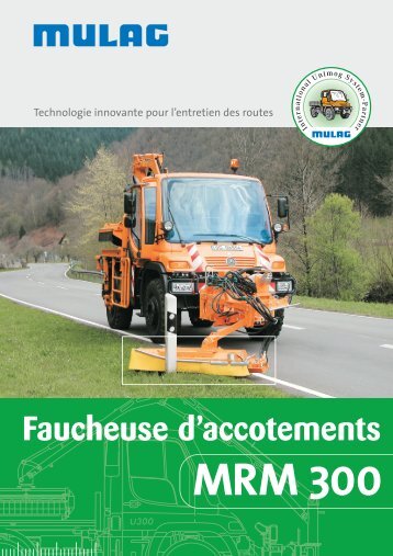 Faucheuse d'accotements - MULAG Fahrzeugwerk, Heinz Wössner ...