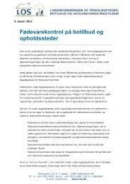 FÃ¸devarekontrol pÃ¥ botilbud og opholdssteder - Los