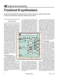 Fractional N synthesizers - Mobile Dev & Design