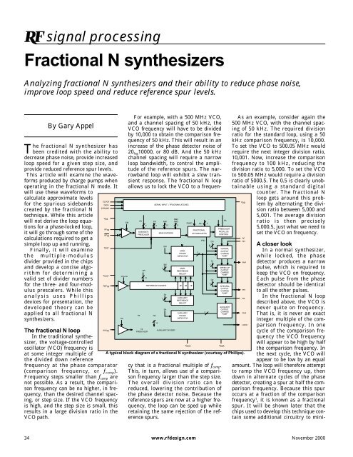 Fractional n synthesizer deals