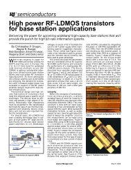 High power RF-LDMOS transistors for base station applications