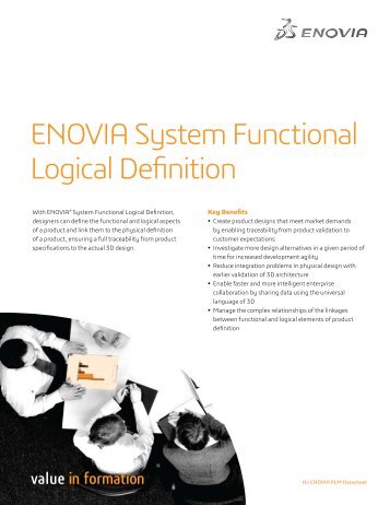 ENOVIA System Functional Logical Definition