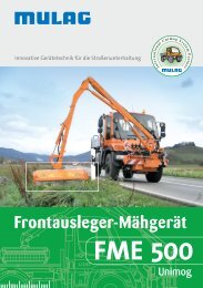 Frontausleger-Mähgerät FME 500 Unimog - MULAG Fahrzeugwerk ...