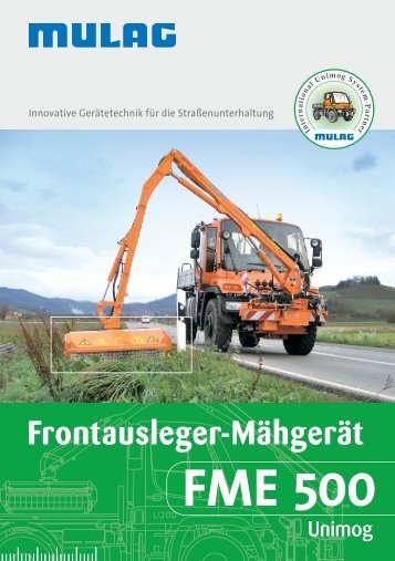 Frontausleger-Mähgerät FME 500 Unimog - MULAG Fahrzeugwerk ...