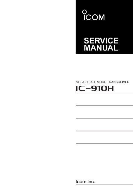 IC-910H Service manual - n7tgb