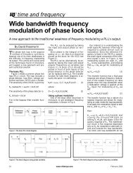 Wide bandwidth frequency modulation of phase lock loops