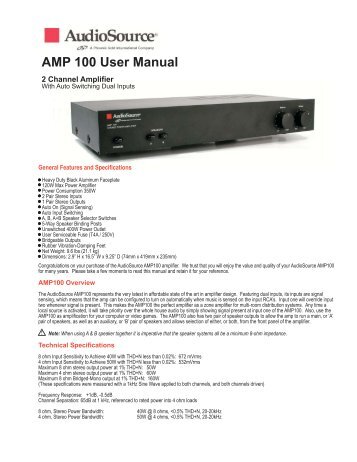 Amp100 Manual.pdf - AudioSource
