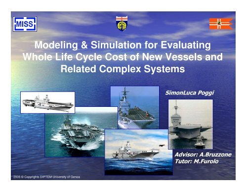 Modeling & Simulation for Evaluating Whole Life Cycle Cost of New ...